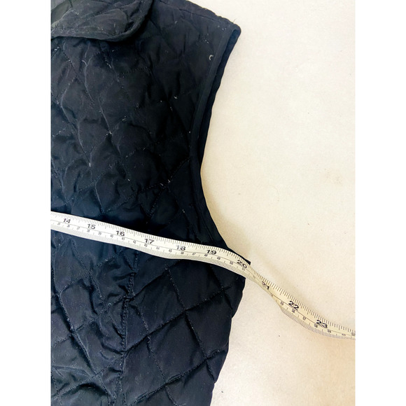 Eddie Bauer Womens Zip Quilted Goose Down Vest Winter Jacket Dark Blue Large - Picture 7 of 10